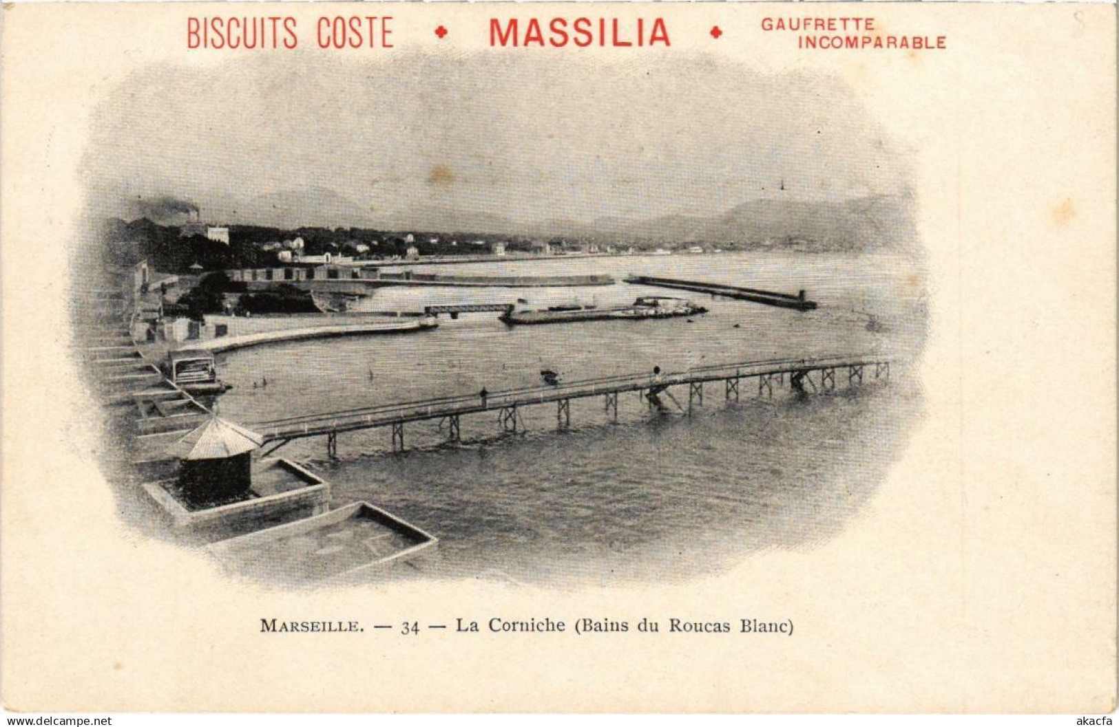 CPA MARSEILLE - La Corniche (Bains du Roucas Blanc) (985676)