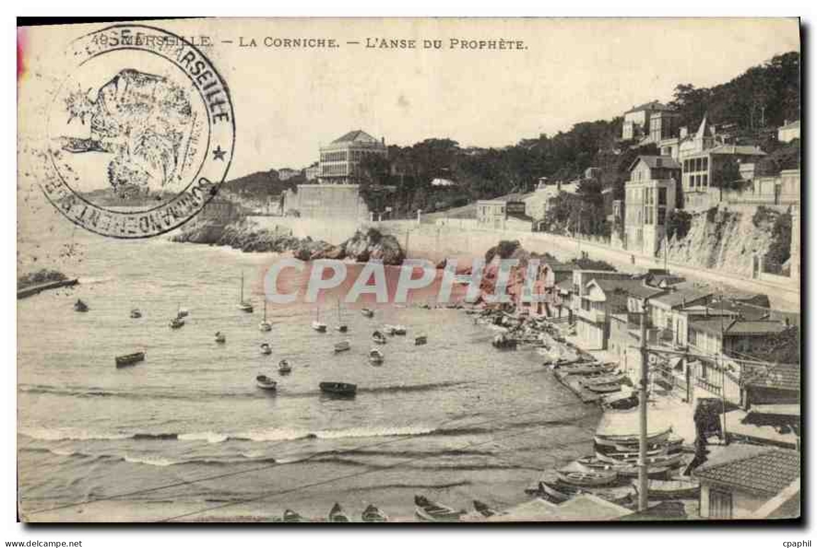 CPA Marseille La Corniche L'Anse du Prophete