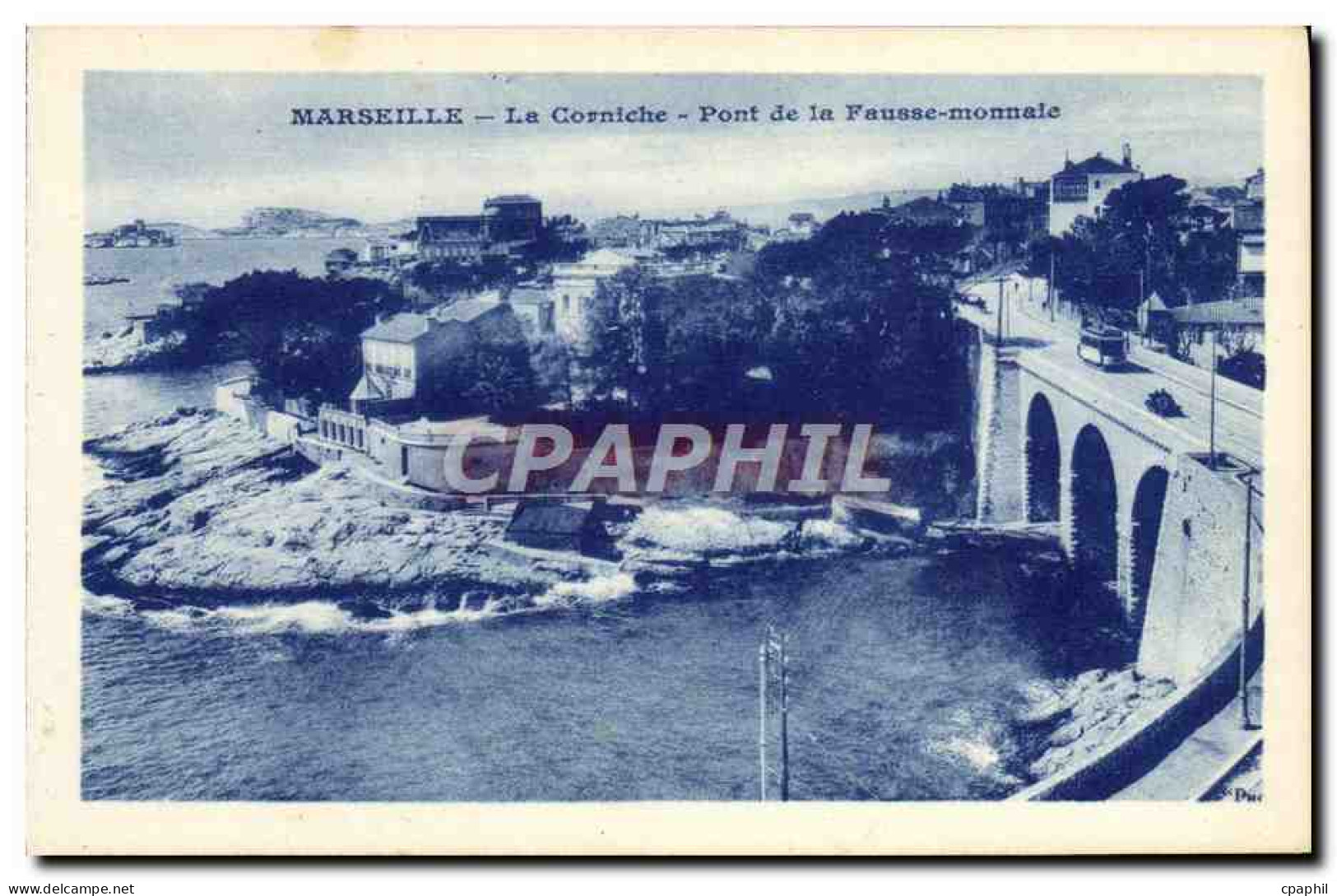 CPA Marseille La Corniche Pont De La Fausse Monnaie