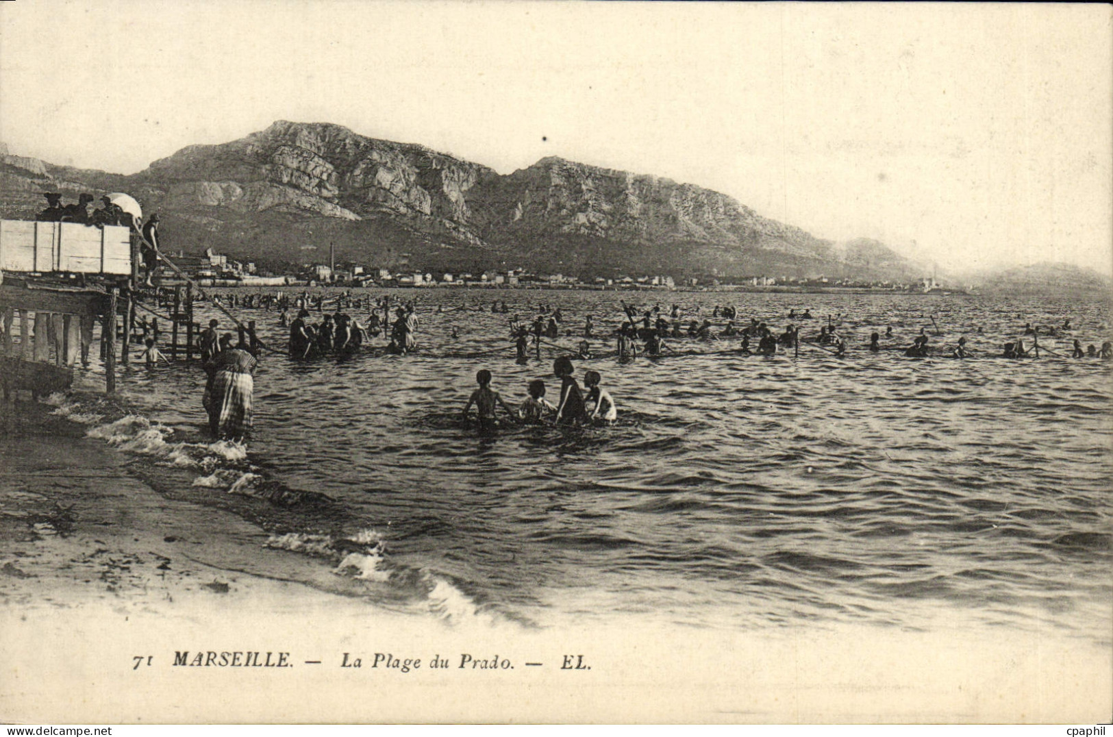 CPA Marseille La plage du Prado