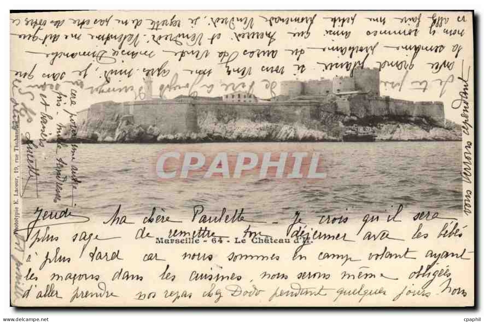 CPA Marseille le chateau d'If