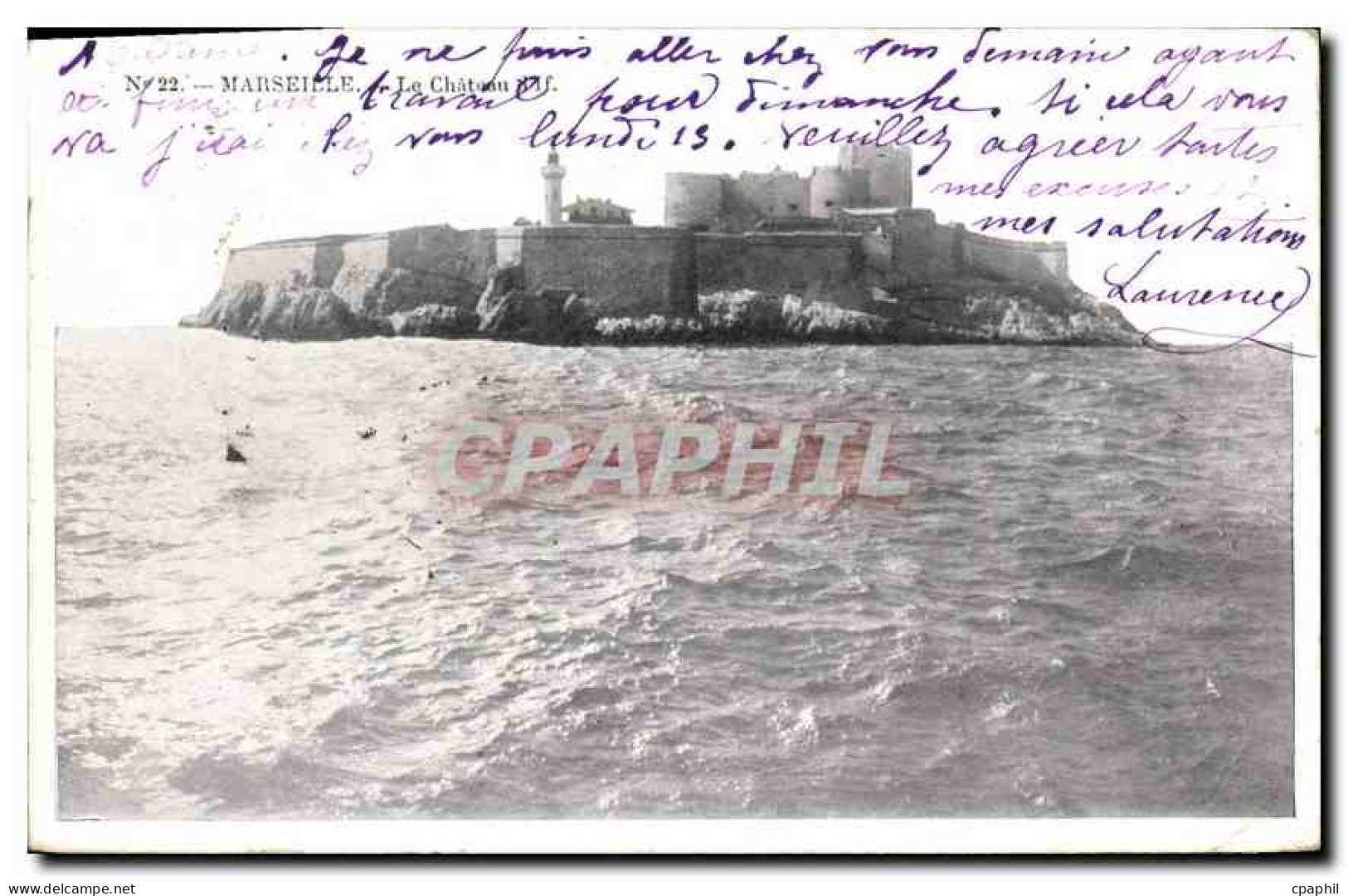 CPA Marseille le chateau d'If