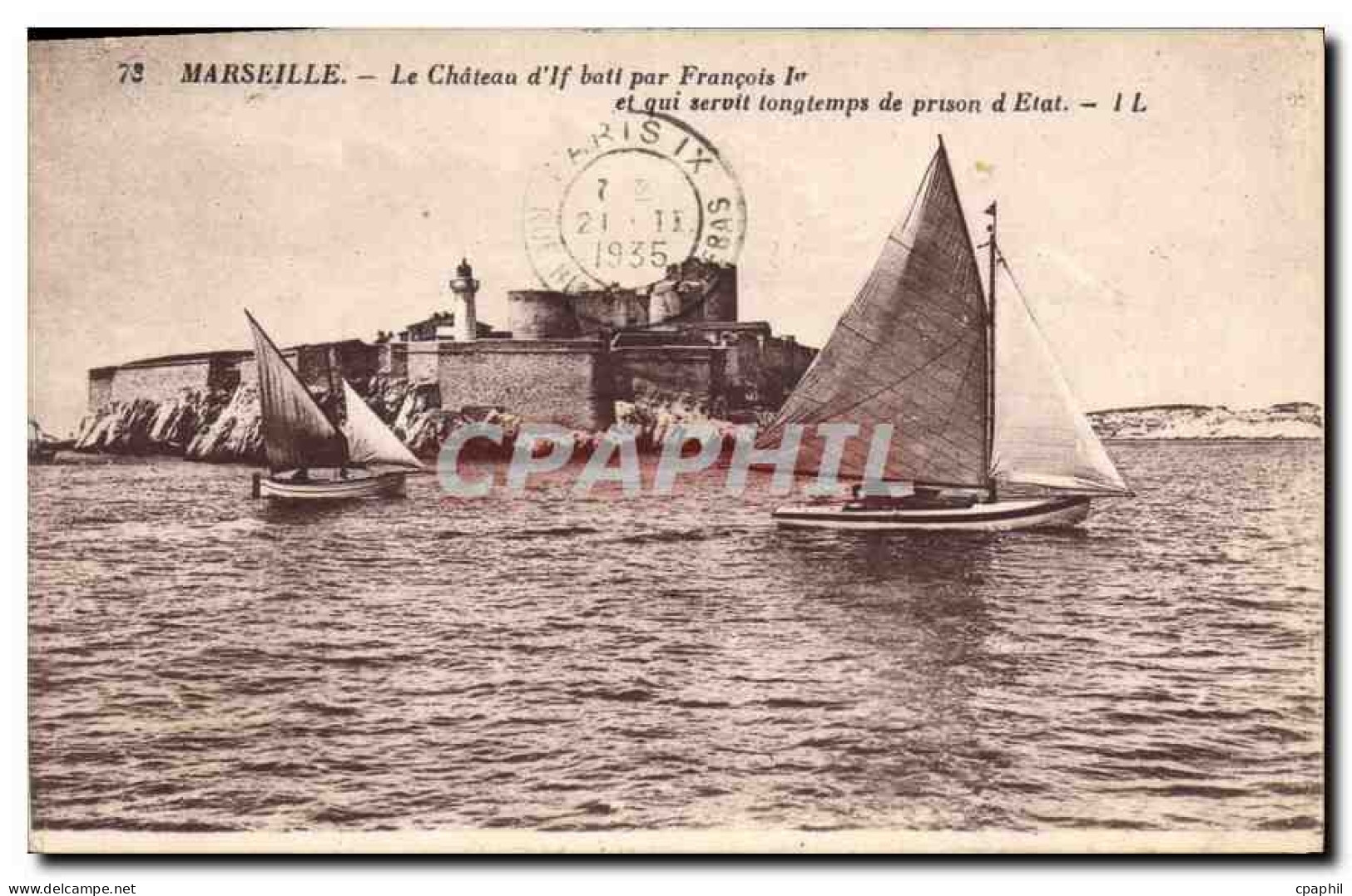 CPA Marseille Le Chateau d'If bati par Francois 1er