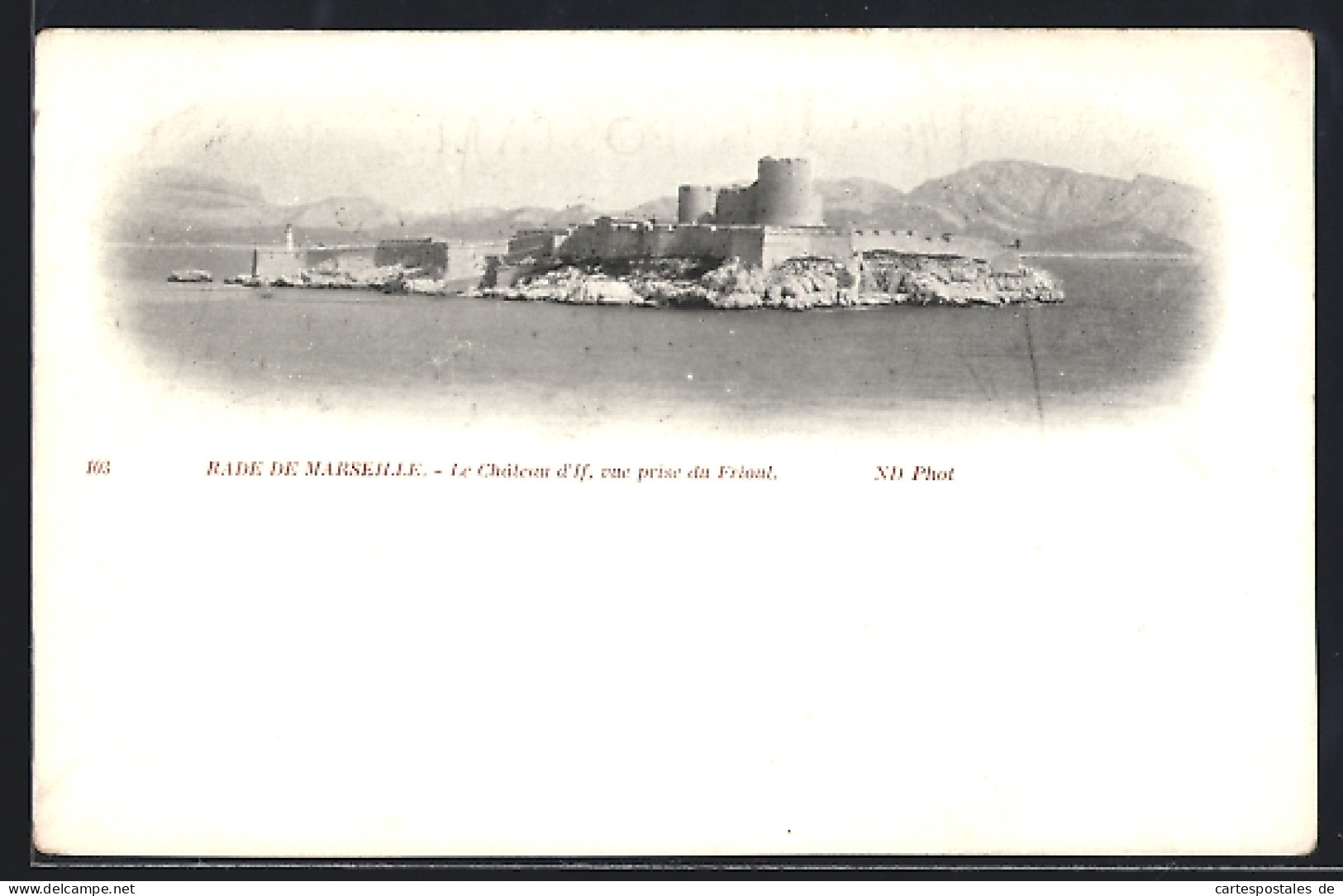CPA Marseille, Le Château d`If, vue prise du Frioul