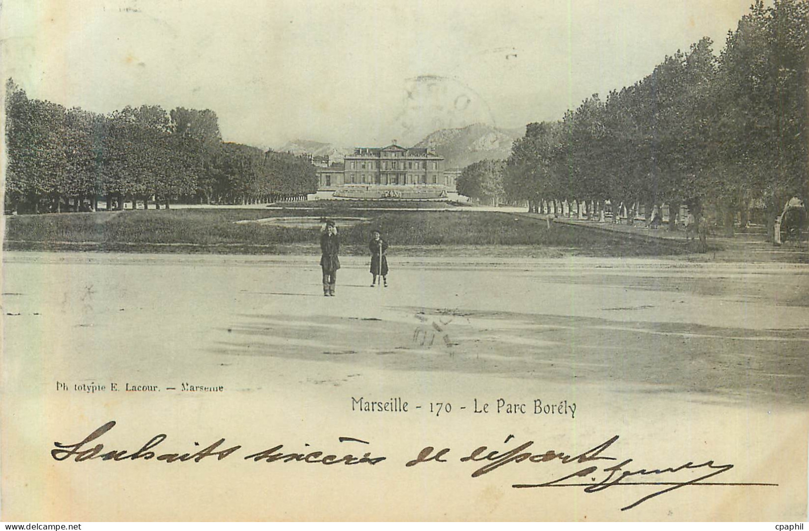 CPA Marseille le Parc Borely (carte 1900)