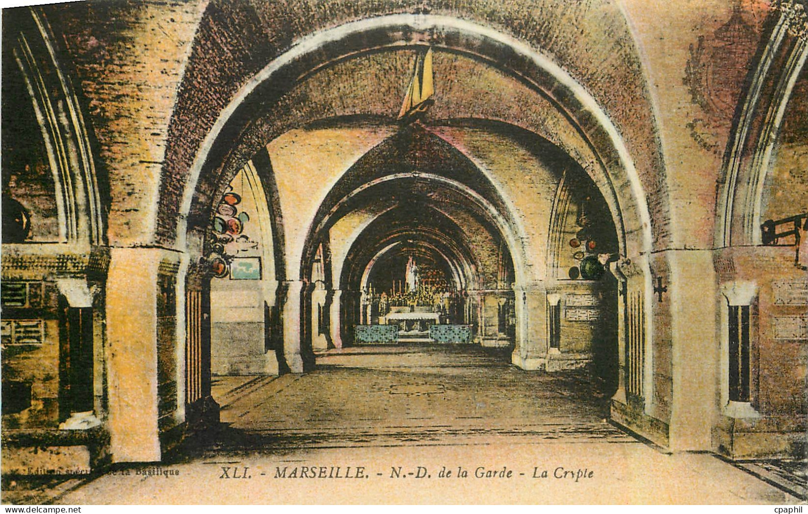 CPA Marseille N D de la Garde La Crypte