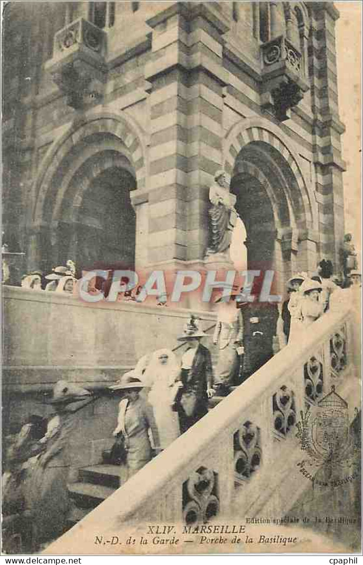 CPA Marseille ND de la Garde Porche de la Basilique