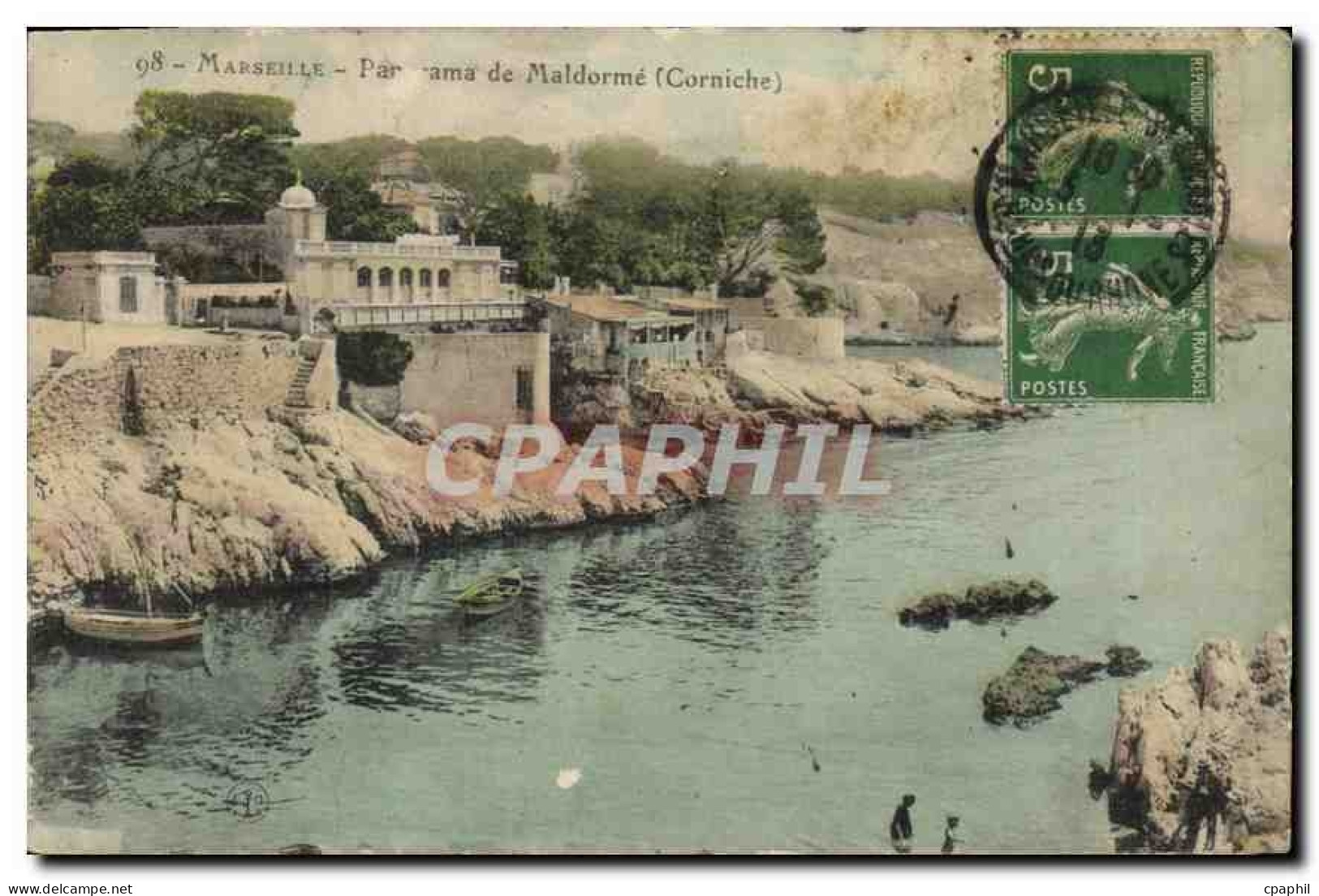 CPA Marseille Panorama de Maldorme (Corniche)