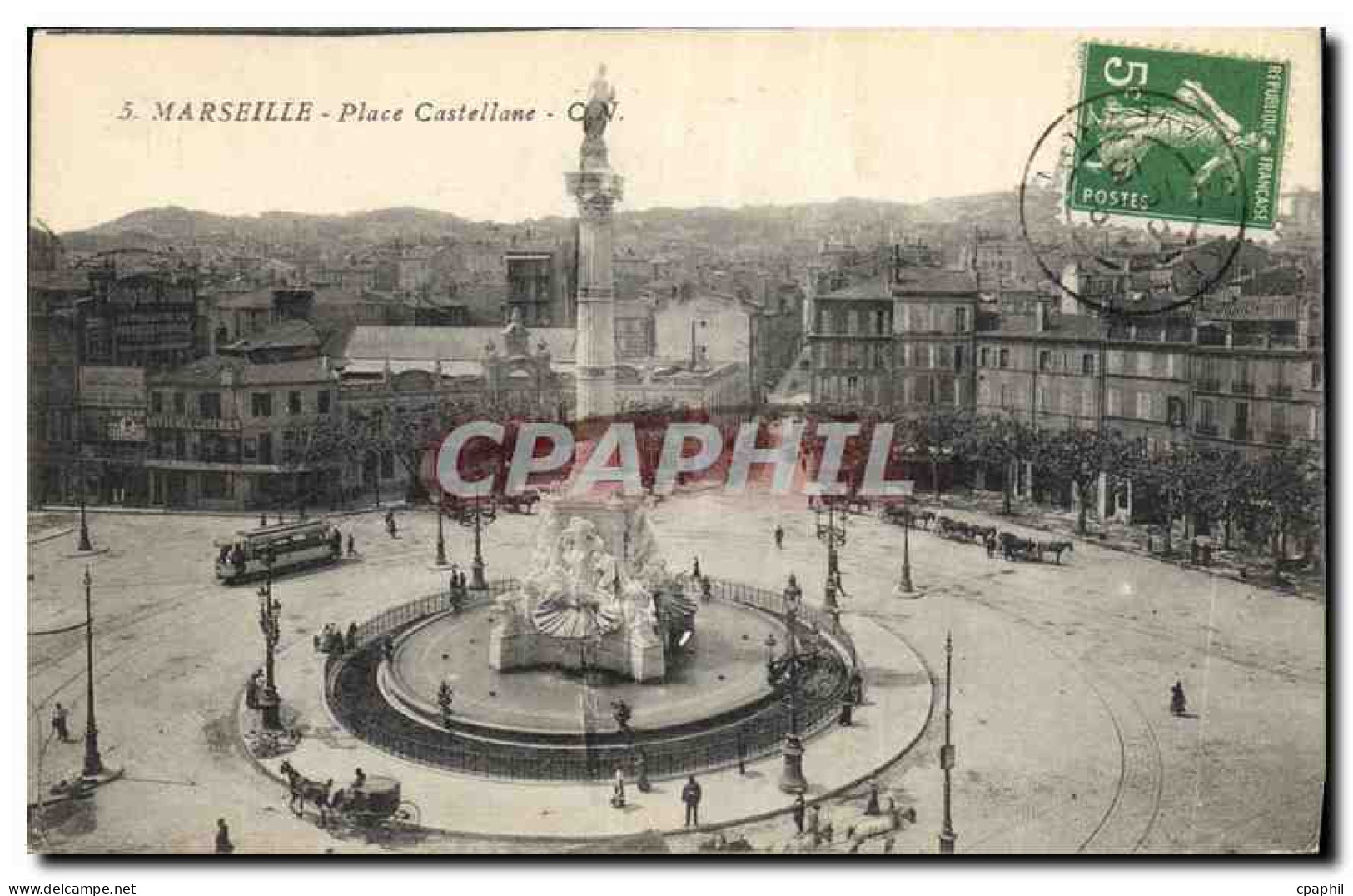 CPA Marseille Place Castellane