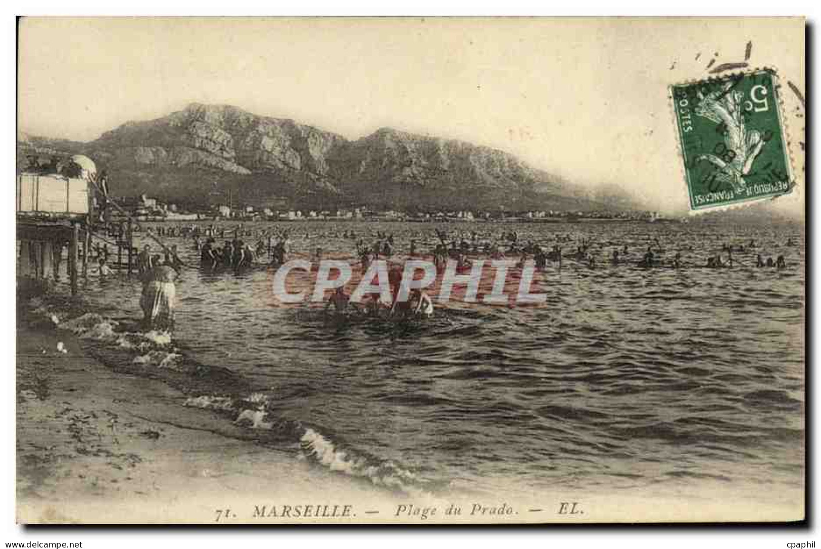 CPA Marseille Plage du Prado