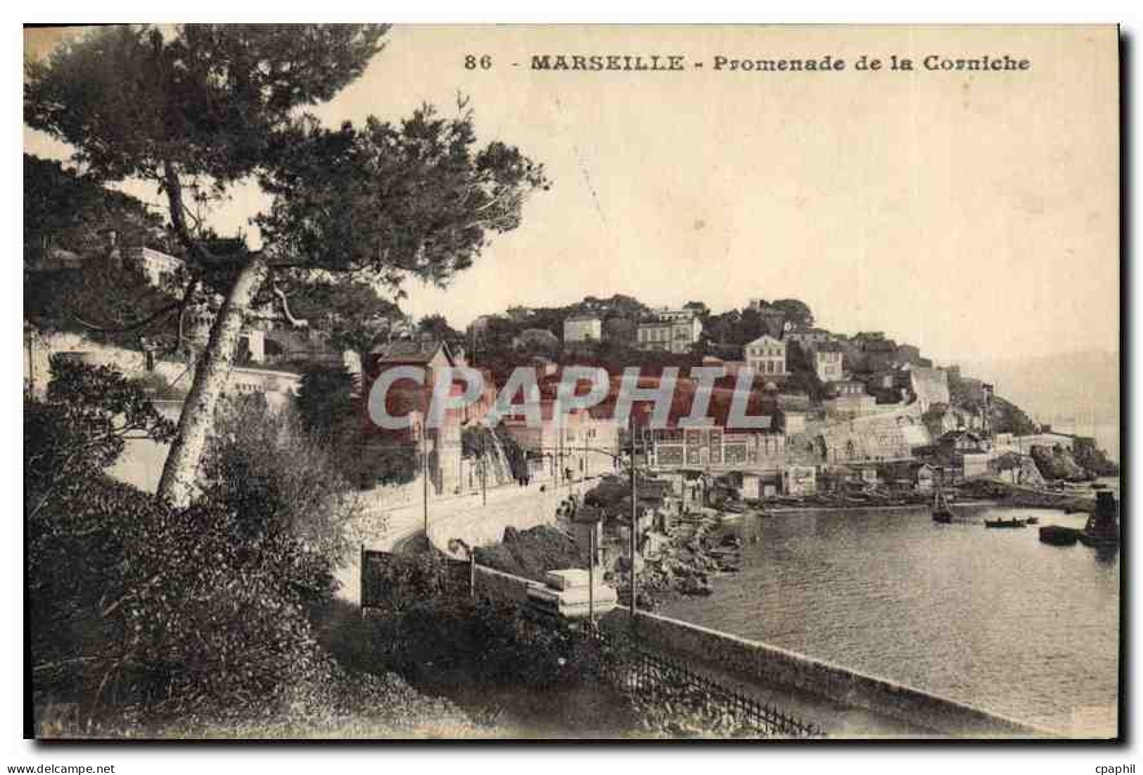 CPA Marseille Promenade de la Corniche