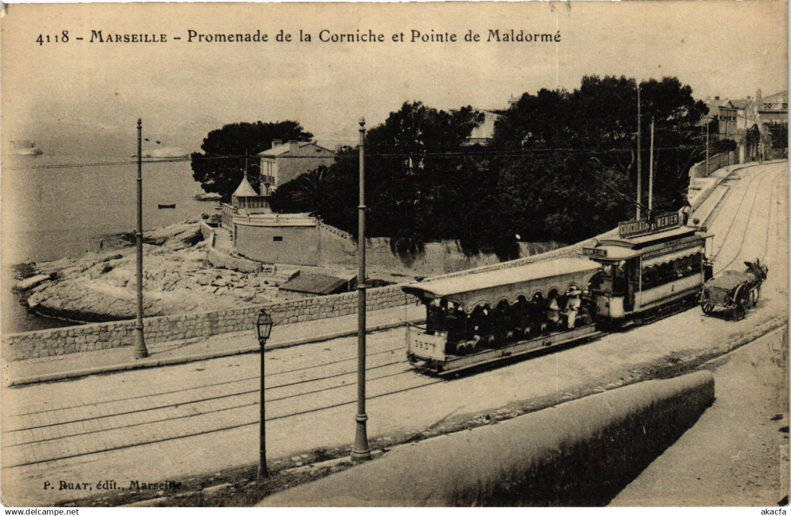 CPA MARSEILLE Promenade de la Corniche et Pinte de Maldorme (404905)