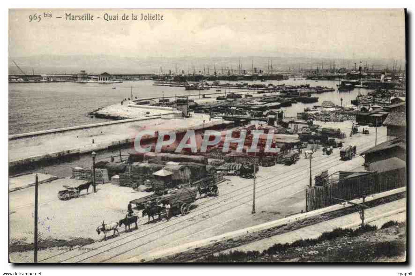 CPA Marseille Quai de la Joliette