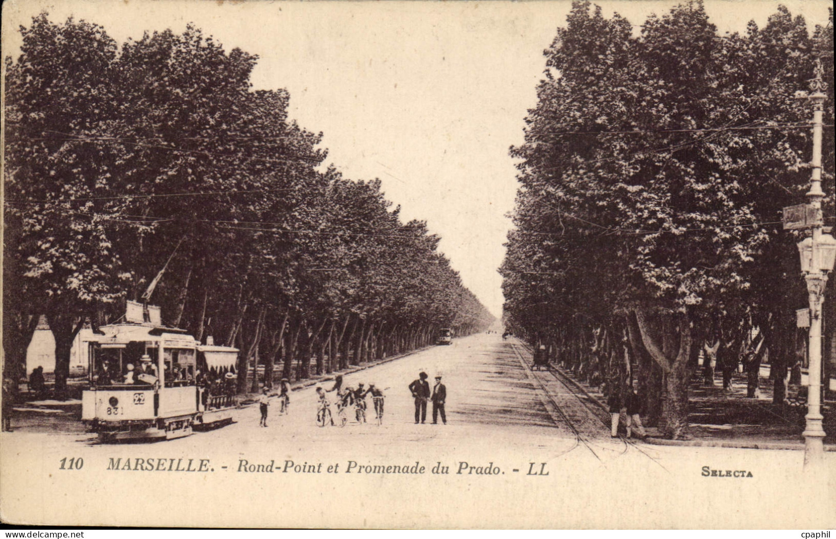 CPA Marseille Rond Point et Promenade du Prado