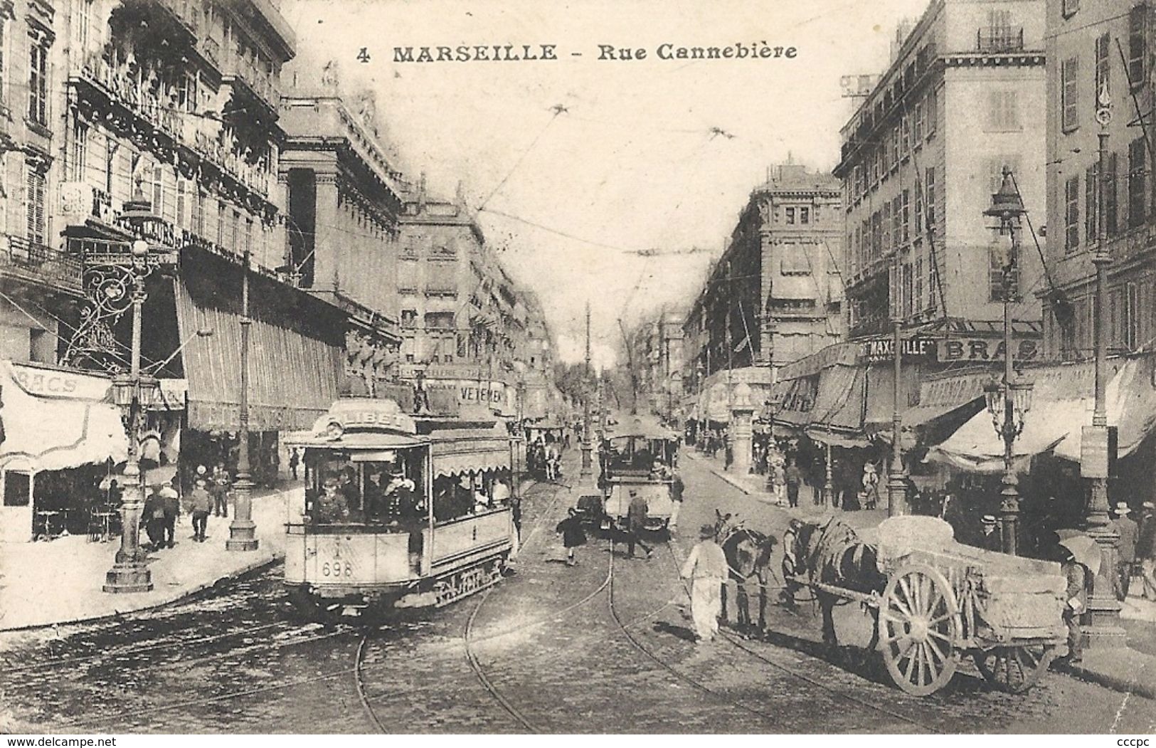 CPA Marseille Rue Canebière