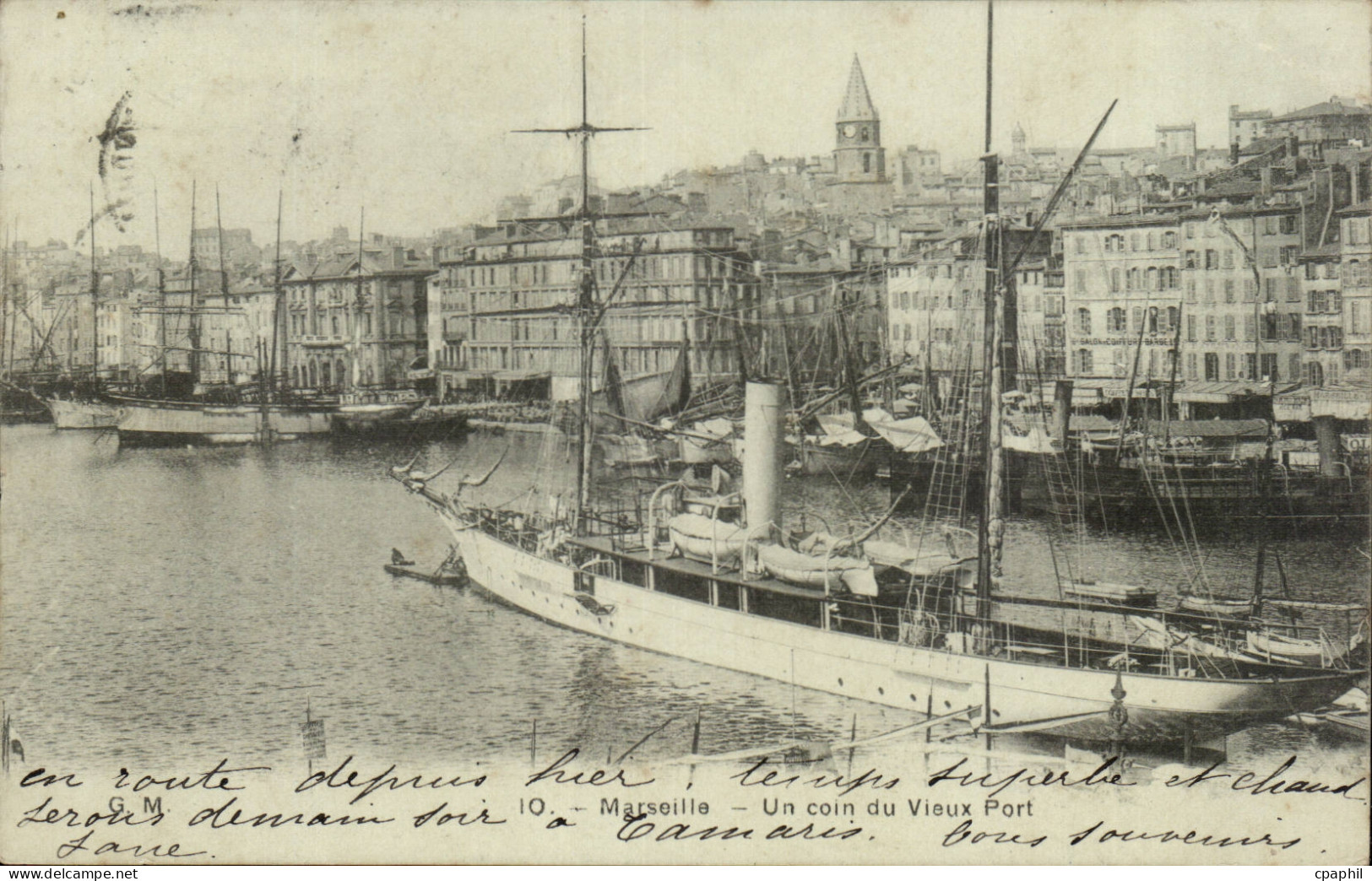 CPA Marseille Un coin du vieux port