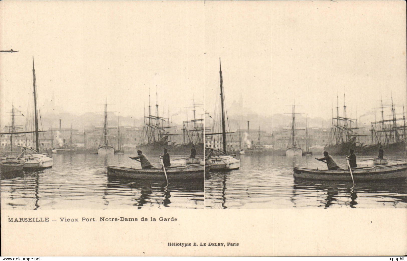 CPA Marseille Vieux port Notre Dame de la Garde