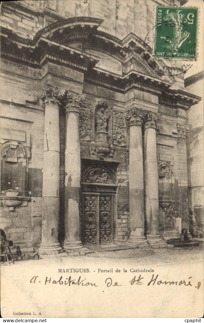 CPA Martigues Portail de la Cathedrale