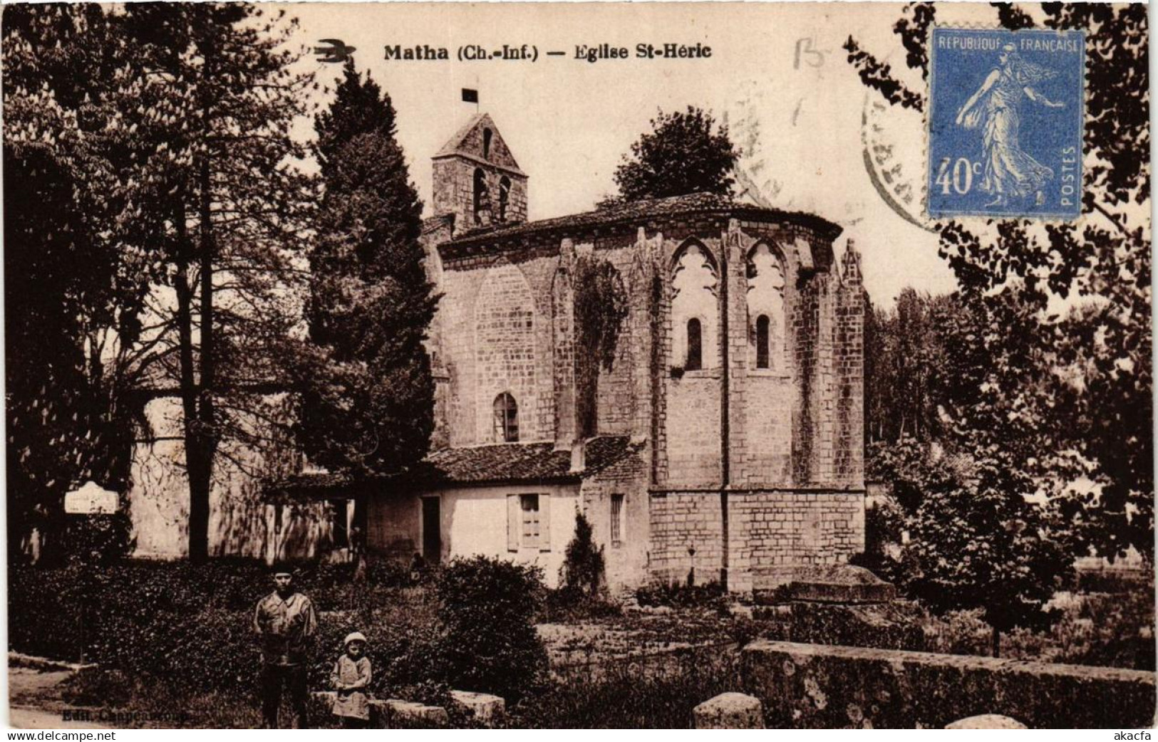 CPA MATHA Église St-Héric (666824)