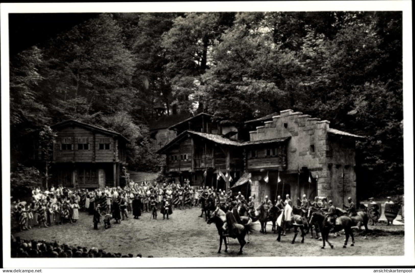CPA Matten bei Interlaken Kt. Bern Schweiz, Tell-Freilichtspiele, Apfelschuss