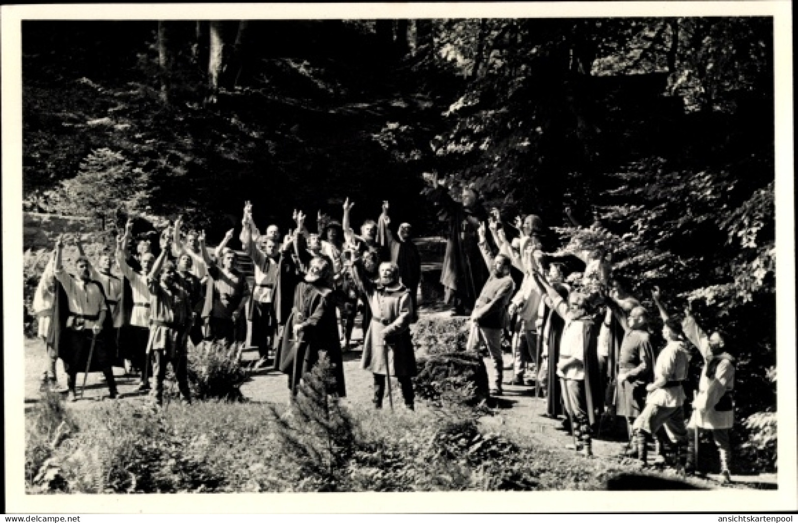 CPA Matten bei Interlaken Kt. Bern Schweiz, Tell-Freilichtspiele, Rütlischwur