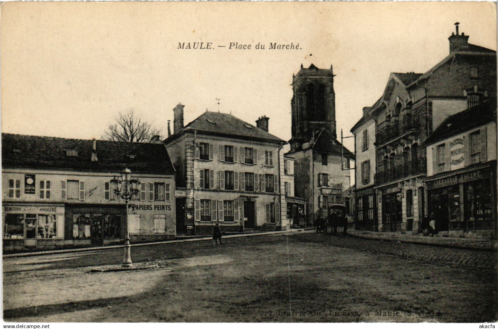 CPA Maule Place du Marche (1449595)