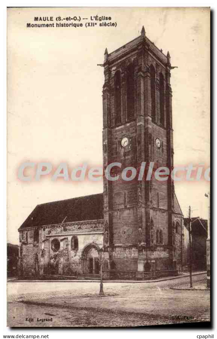 CPA Maule (S et O) L'Eglise Monument historique