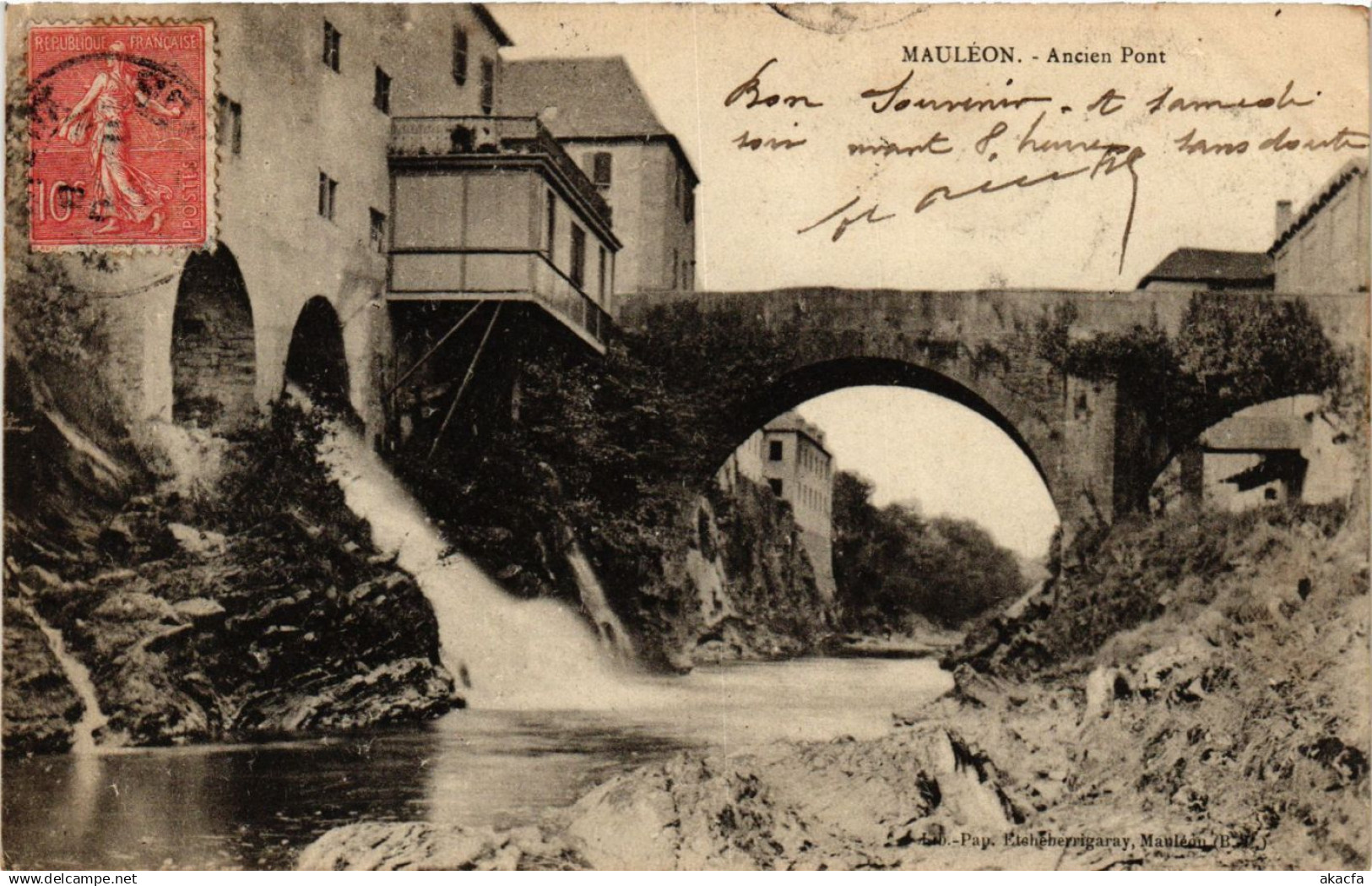 CPA MAULEON - Ancien Pont (365286)
