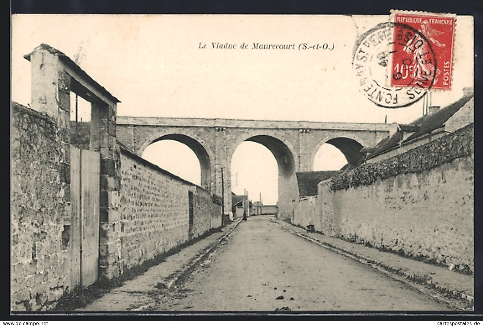 CPA Maurecourt, Le Viaduc de Maurecourt