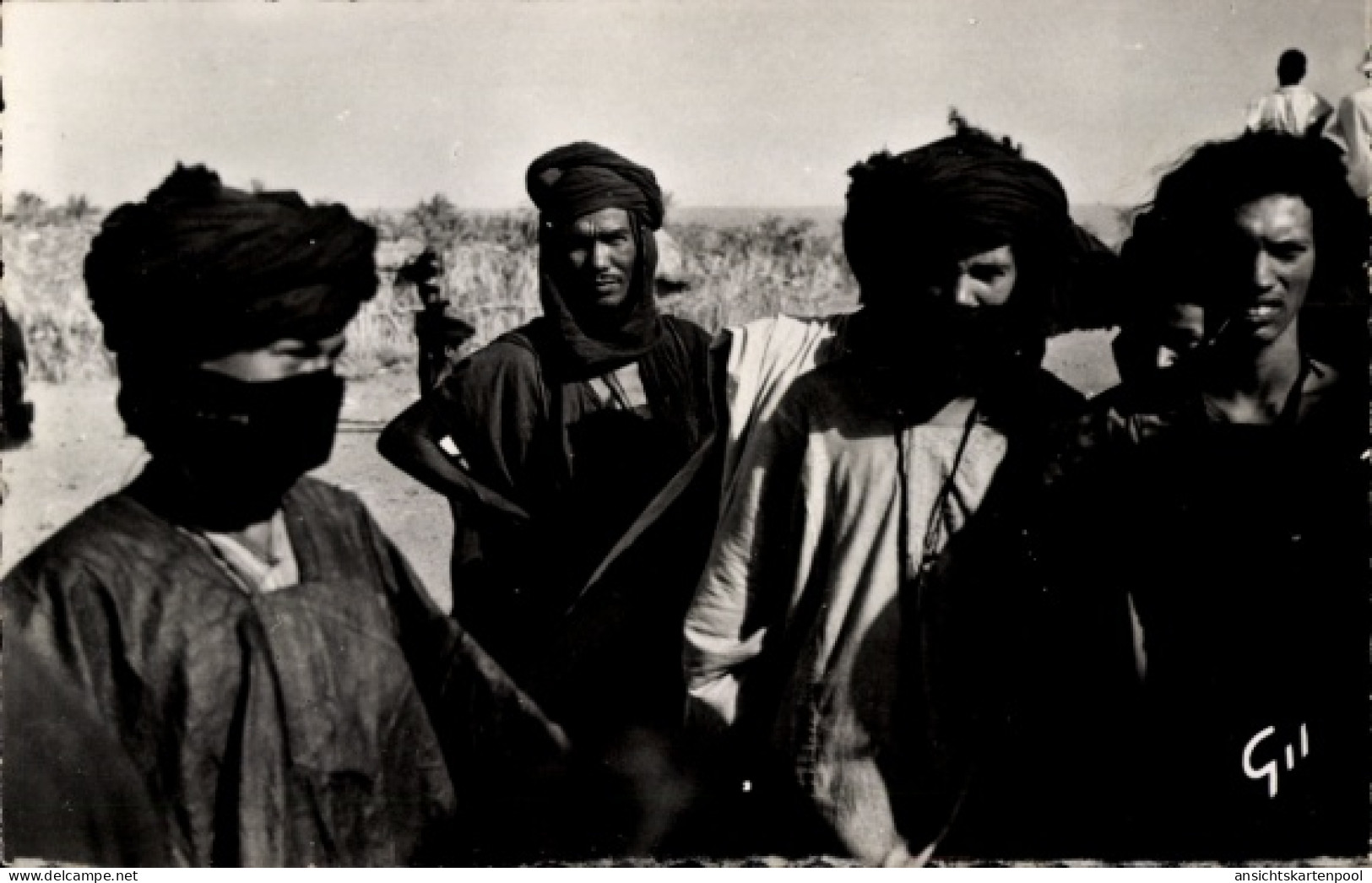 CPA Mauretanien, Les Hommes Bleus, Männer