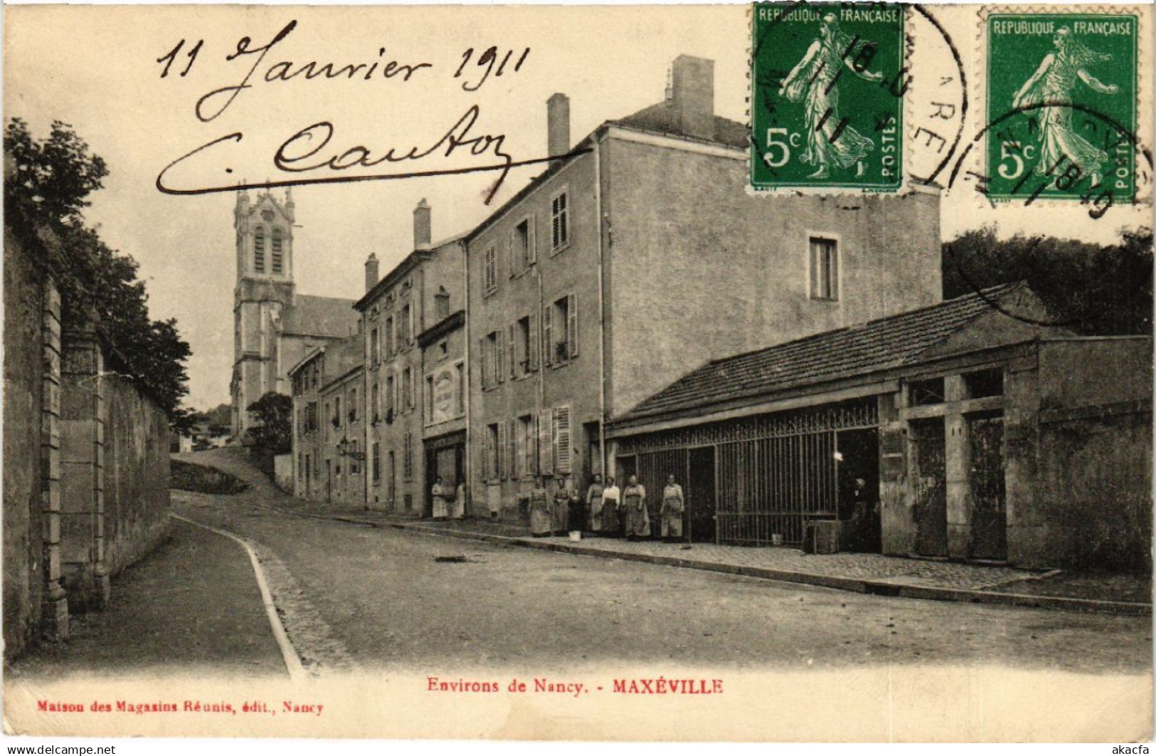 CPA Maxeville - Env. de NANCY - Rue Scene (483627)