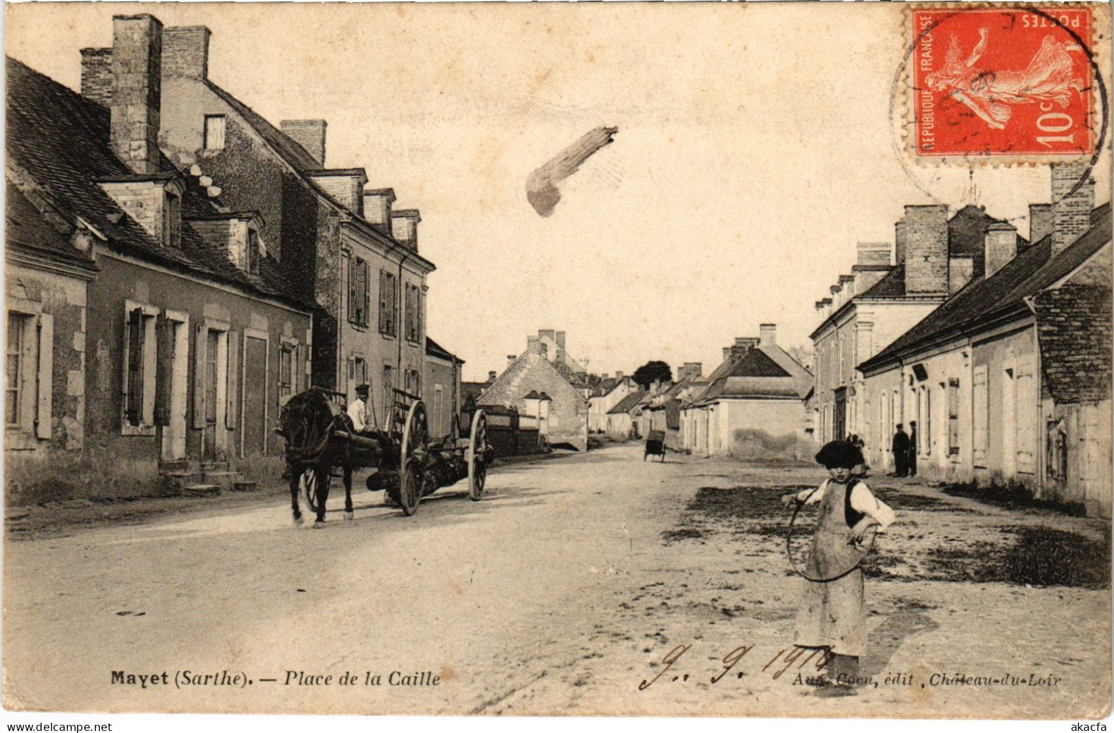 CPA Mayet Place de la Caille FRANCE (1450880)