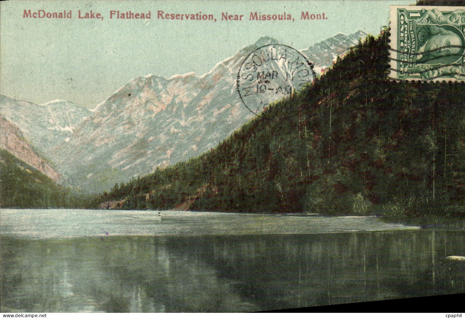 CPA McDonald Lake Fiathead Reservation Near Missoula Montana