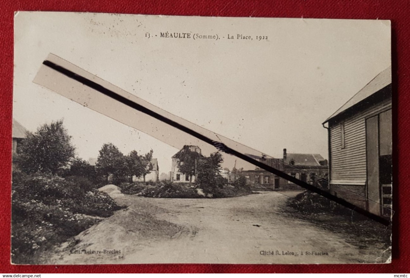 CPA - Méaulte - (Somme) - La Place 1922
