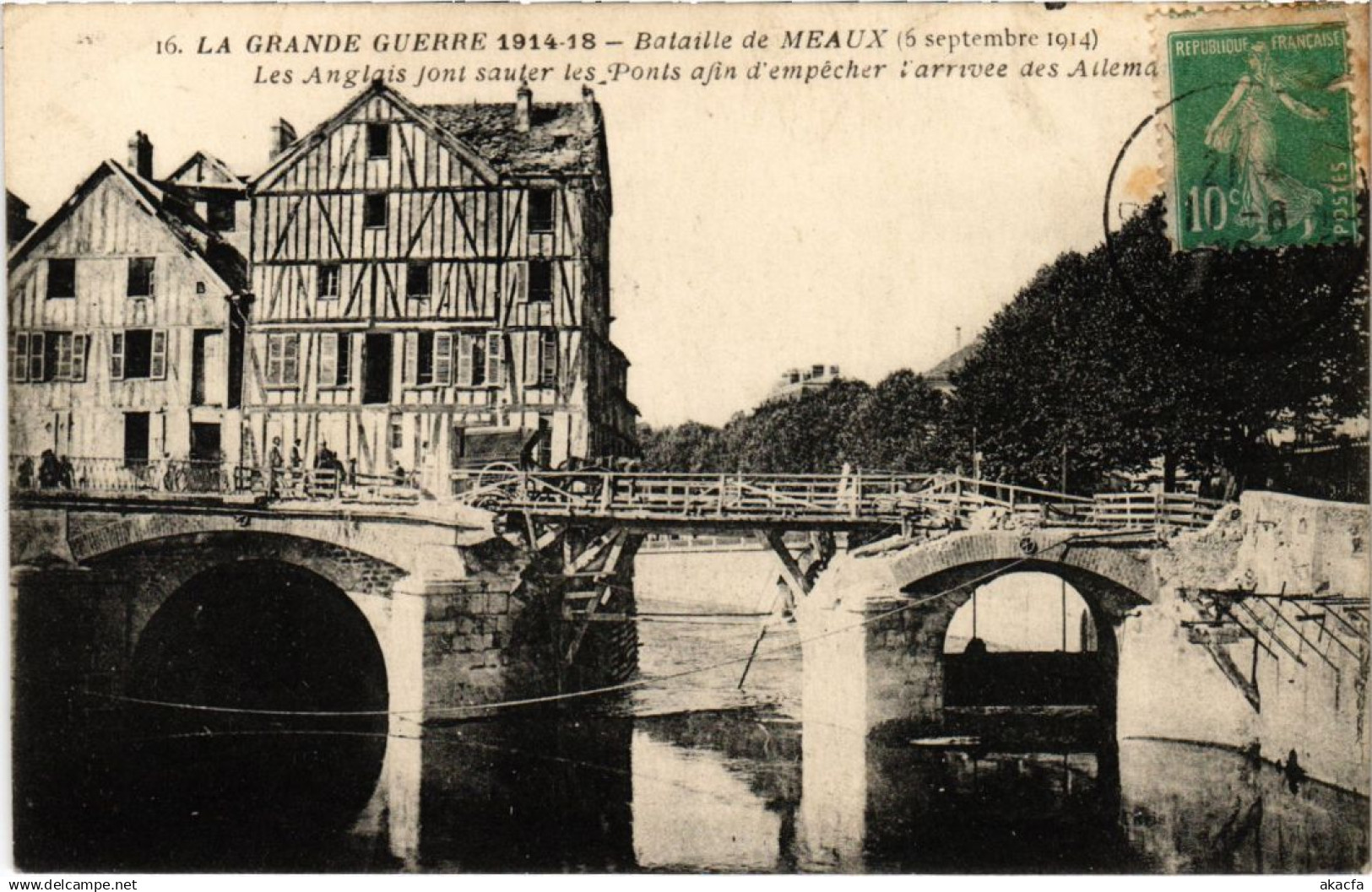 CPA MEAUX Bataille de Meaux - 1914 - Bridge Ruins (1299905)