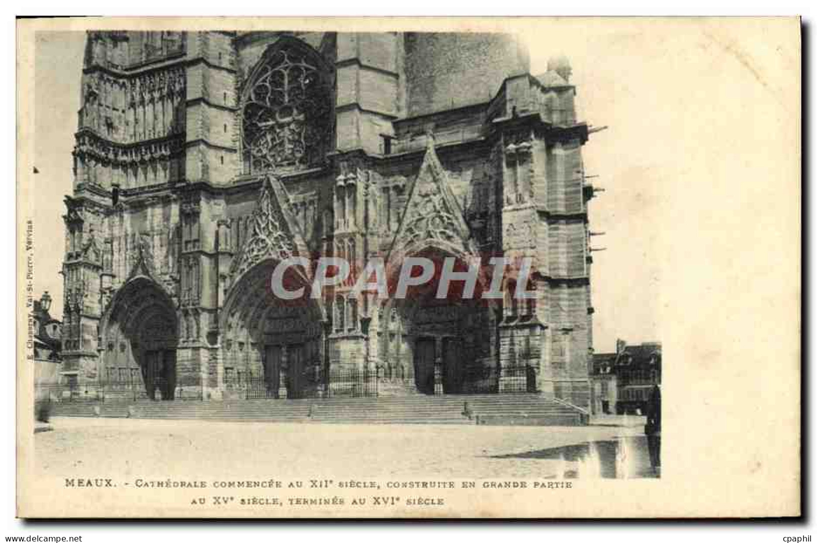 CPA Meaux Cathedrale