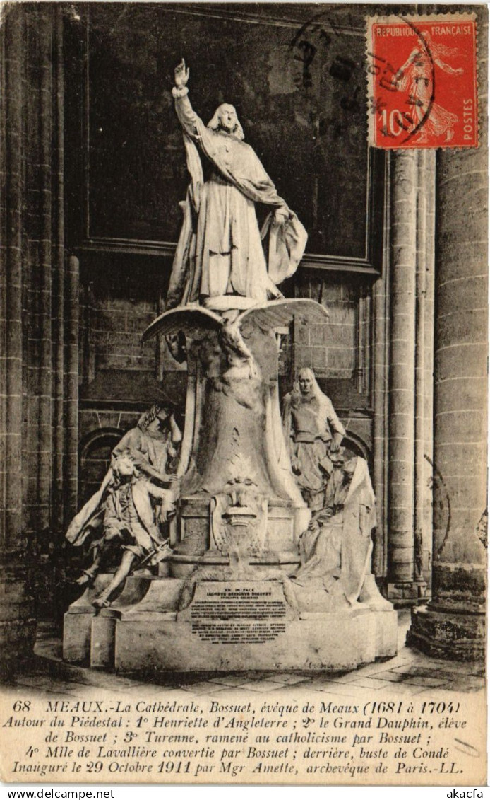 CPA MEAUX - La Cathédrale - BOSSUET eveque de MEAUX (472213)