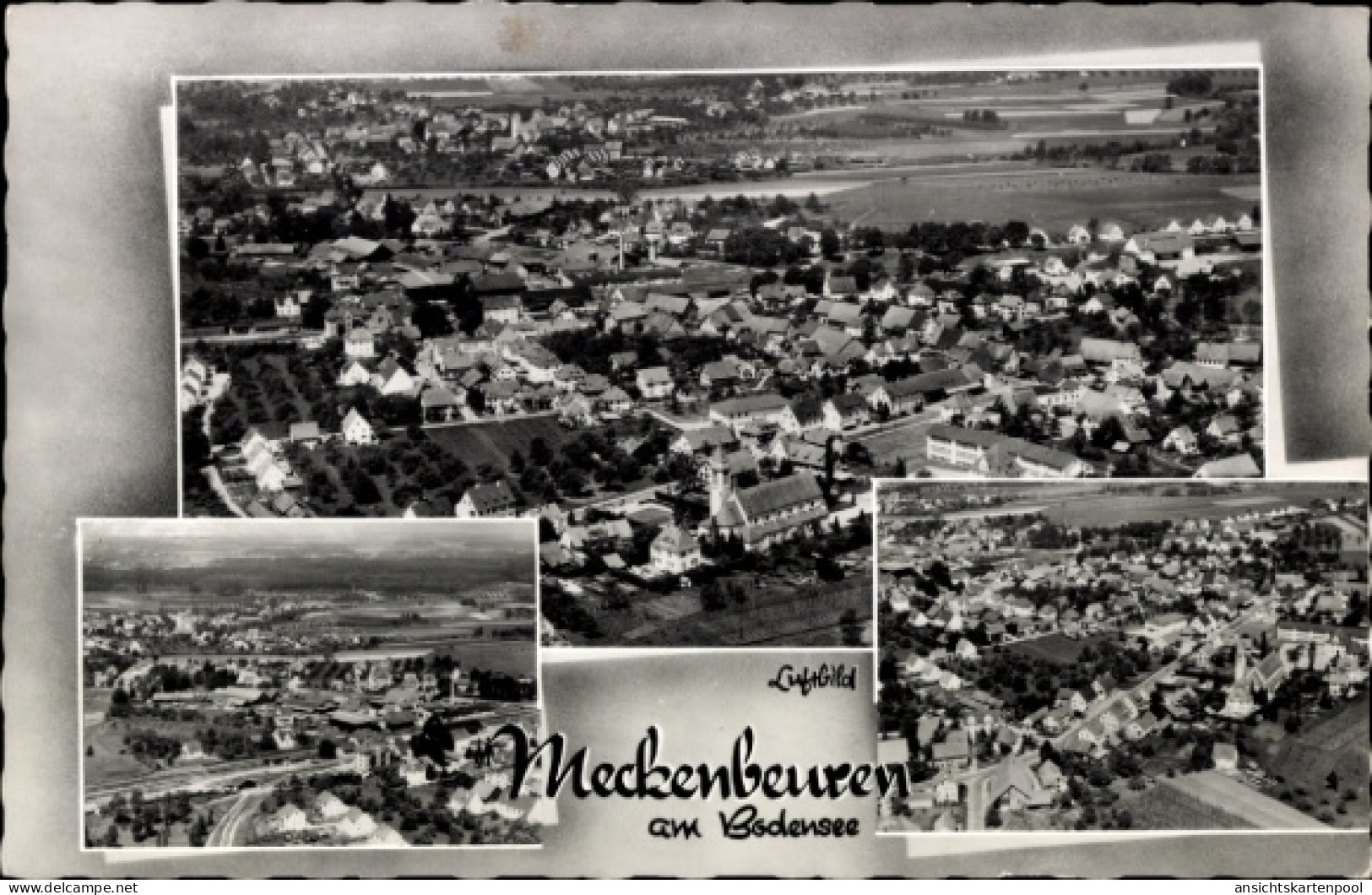 CPA Meckenbeuren in Oberschwaben Württemberg, Luftbild