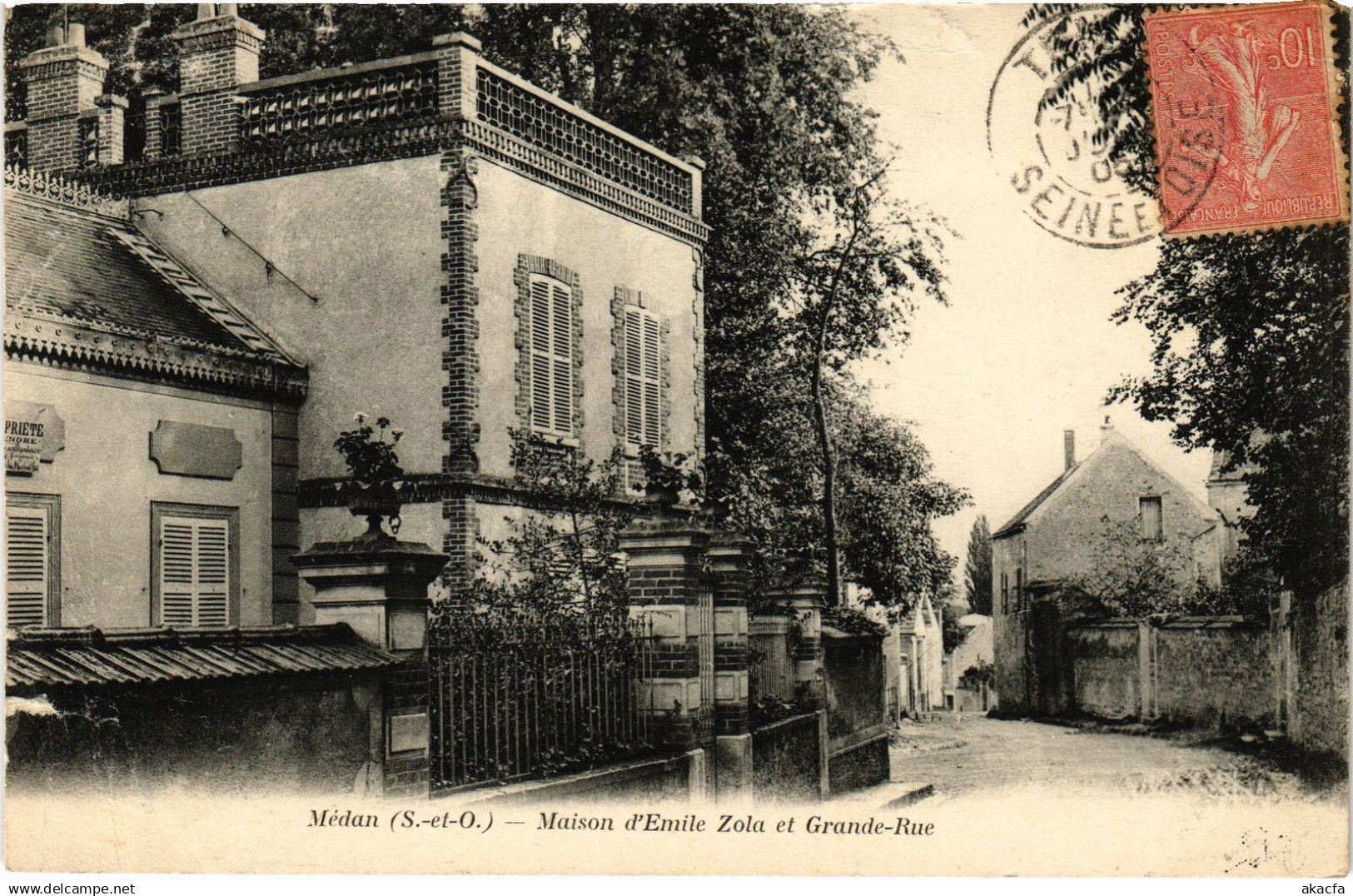 CPA Medan Maison d'Emile Zola (1449644)