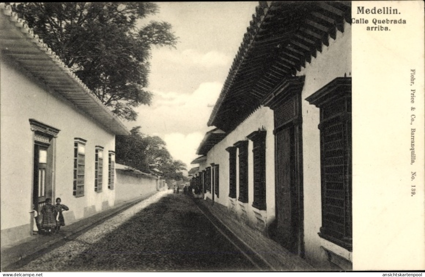 CPA Medellín Kolumbien, Calle Quebrada oben