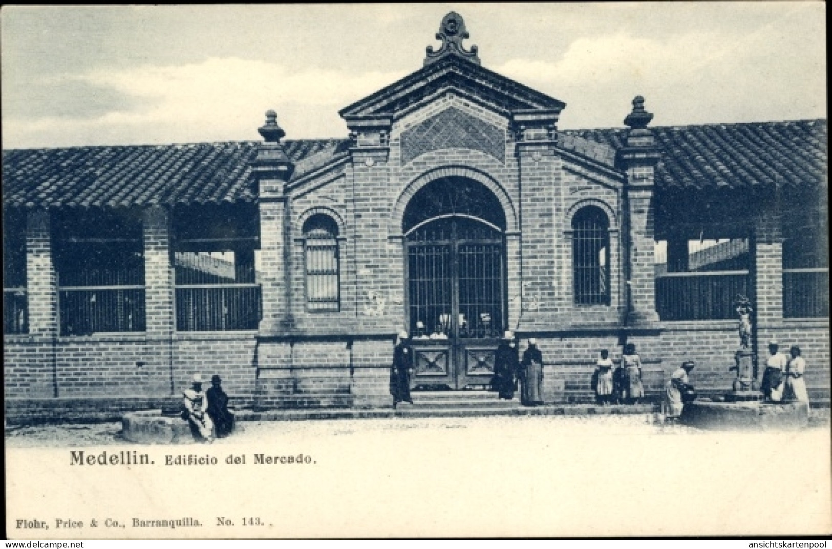 CPA Medellín Kolumbien, Marktgebäude