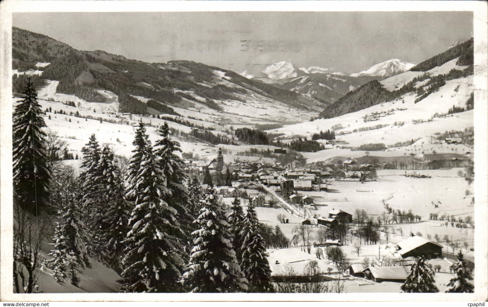CPA Megeve Station hivernale