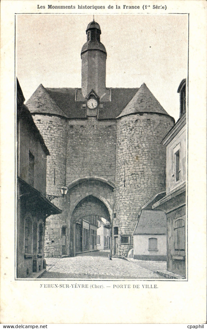 CPA MEHUN-sur-YEVRE porte de ville