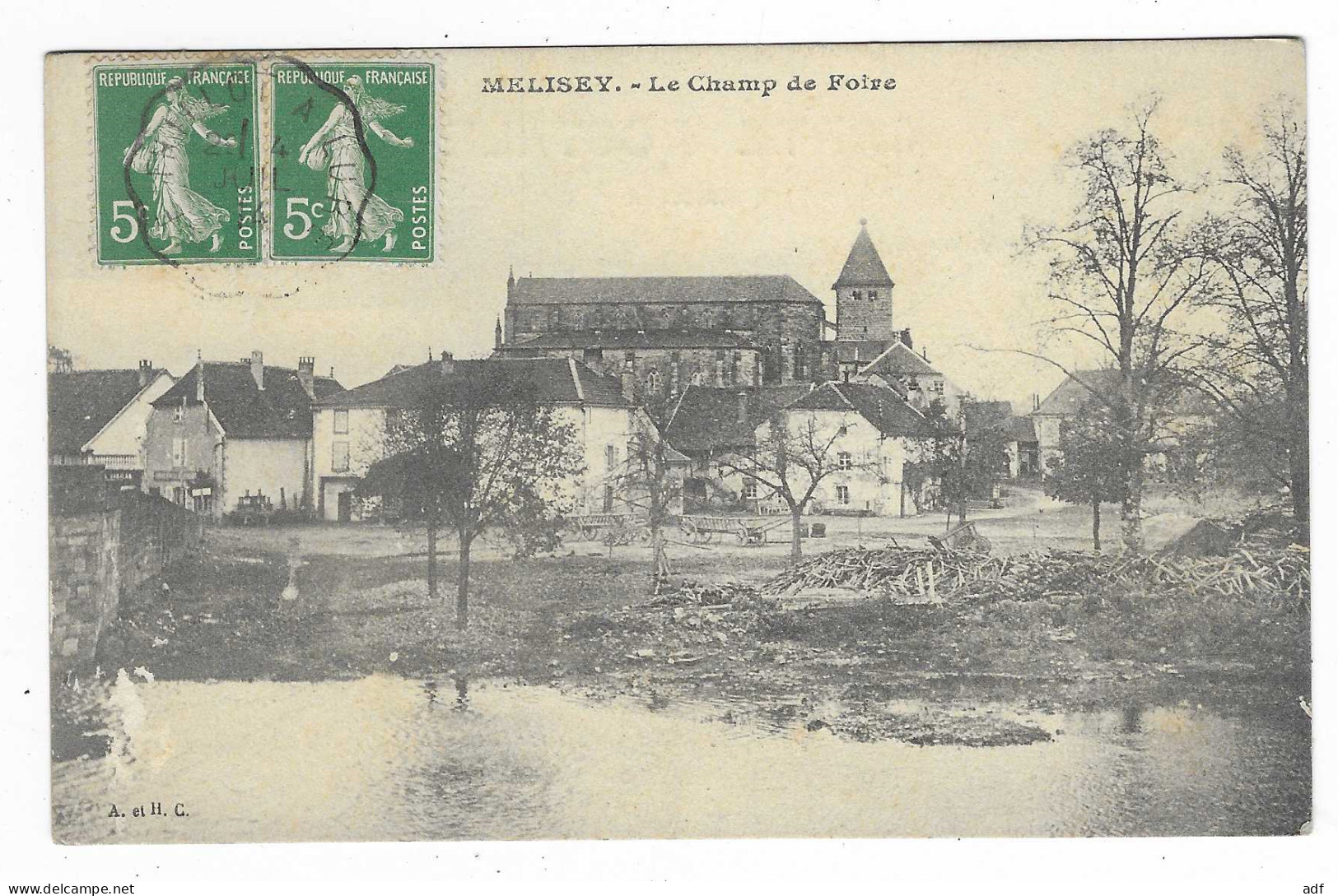 CPA MELISEY, LE CHAMP DE FOIRE, HAUTE SAONE 70