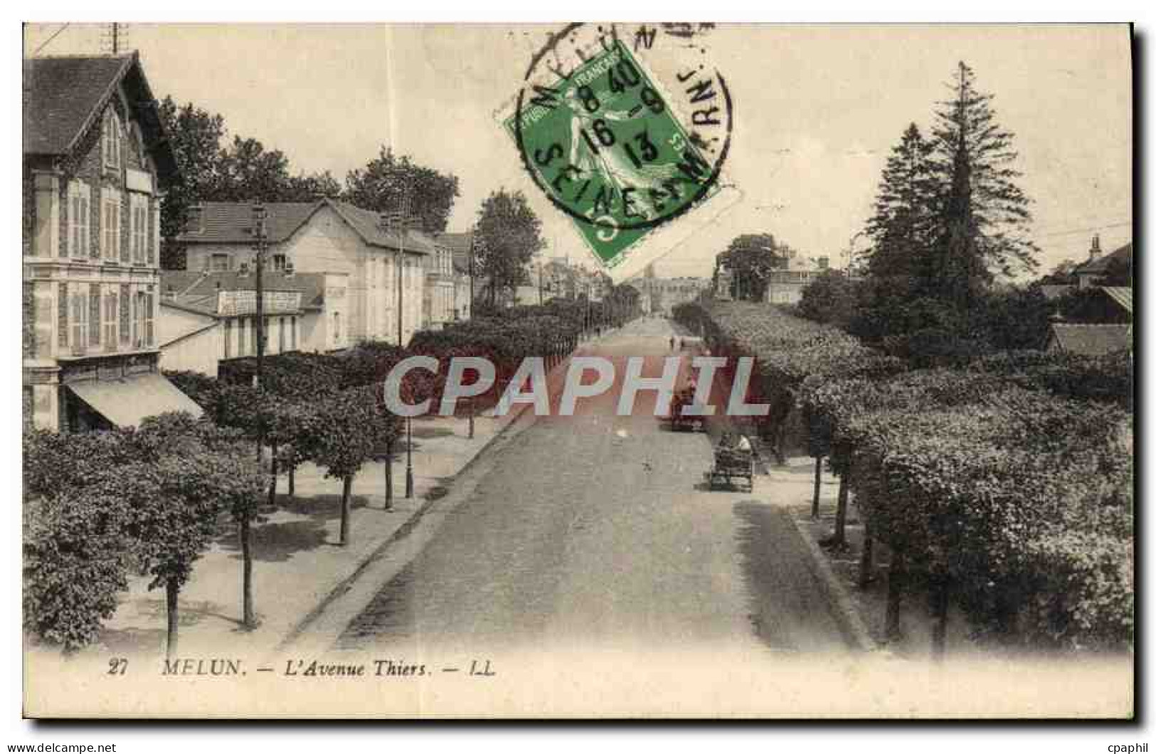 CPA Melun L'Avenue Thiers