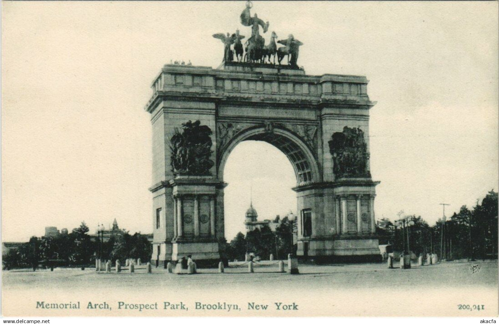 CPA Memorial Arch Prospect Park Brooklyn NEW YORK CITY USA (790363)