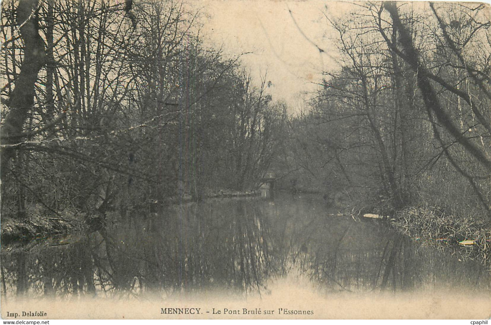 CPA Mennecy le Pont Brule sur l'Essonnes