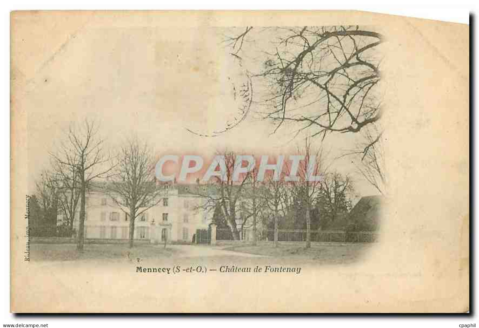 CPA Mennecy S et O Chateau de Fontenay