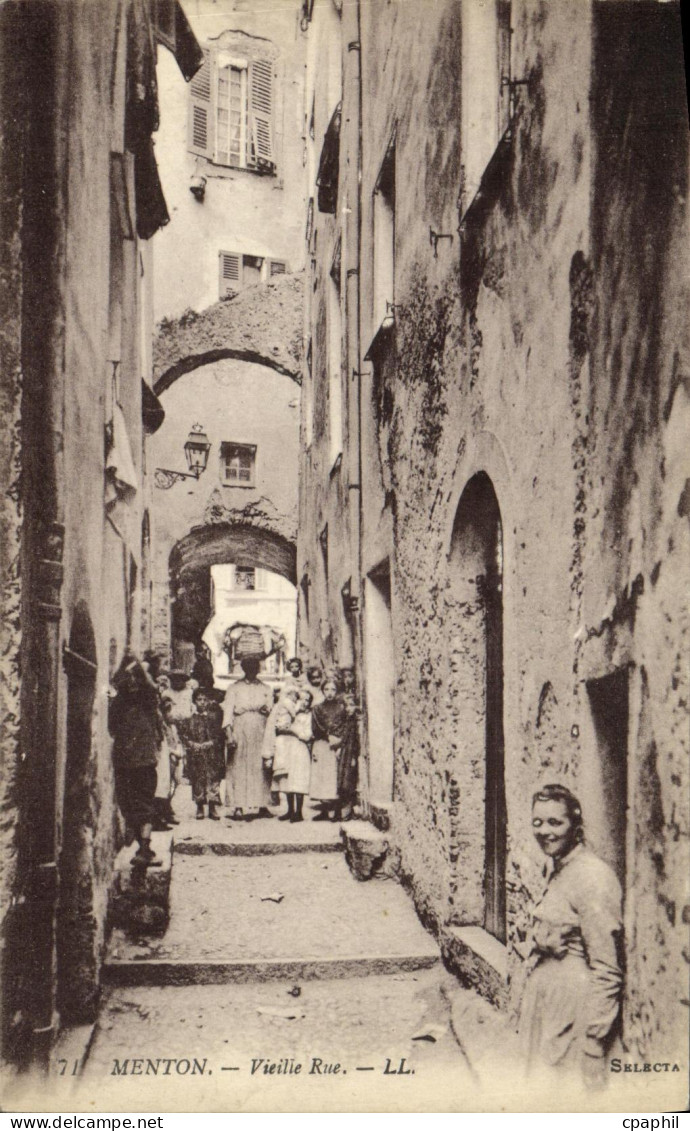 CPA Menton Vieille Rue