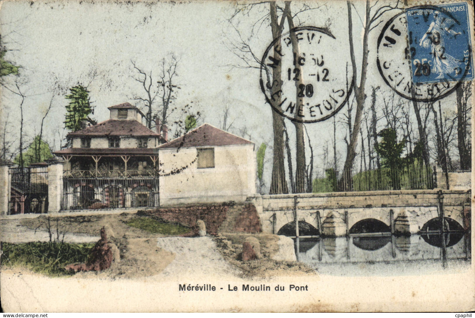 CPA Mereville Le Moulin Du Pont